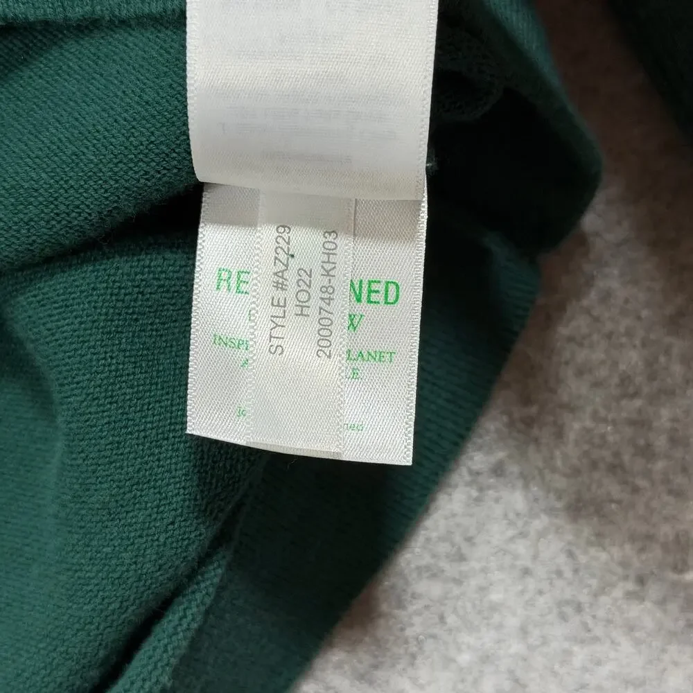 J. Crew Sweater Mens XL Green Crew Neck Cotton Knit Pullover Preppy Casual